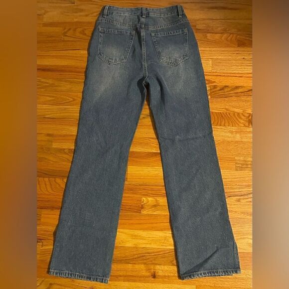 Women’s SHEIN High Waist Ripped mom Jeans w/ Pockets size S. Distressed - Picture 2 of 7